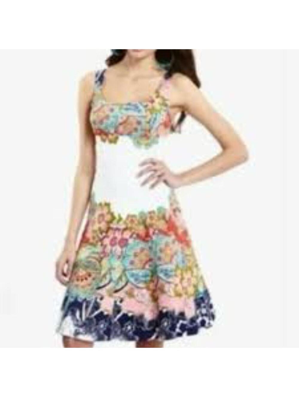 Nine West Women's White and Multi Work-dress